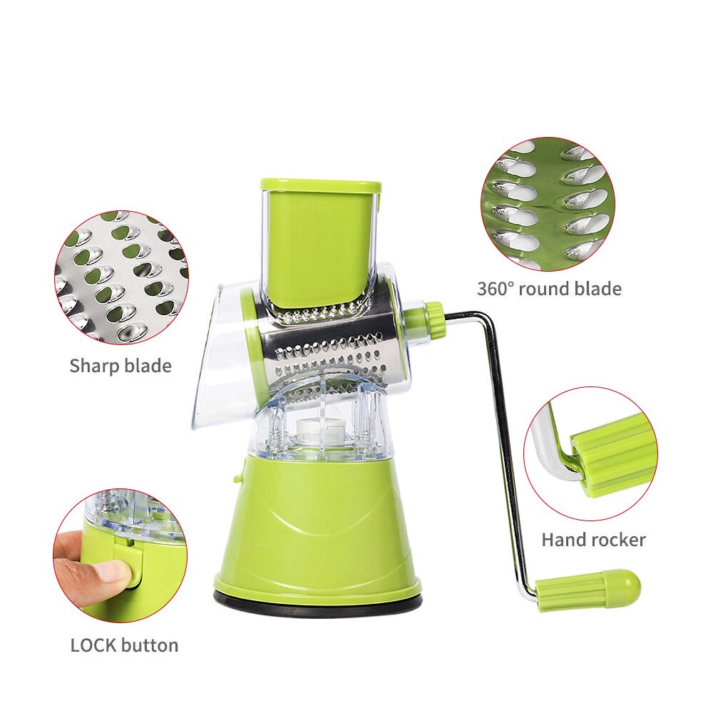 Vegetable Cutter Round Slicer Potato Carrot Cheese Shredder Food Processor Vegetable Chopper kitchen Roller Gadgets Tool