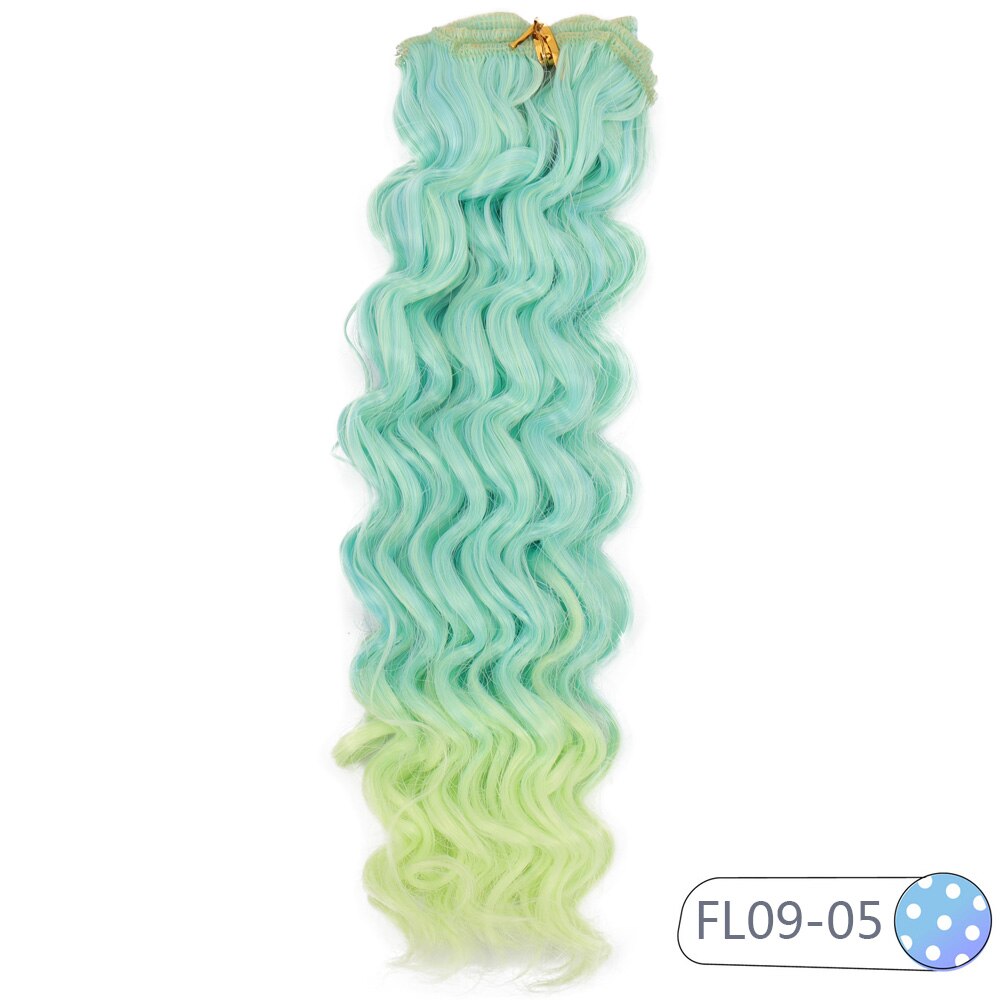 Cataleya Very Beautiful Bjd Doll Curly Wigs DIY High Temperature Fiber 25*100cm Hair 15 Color
