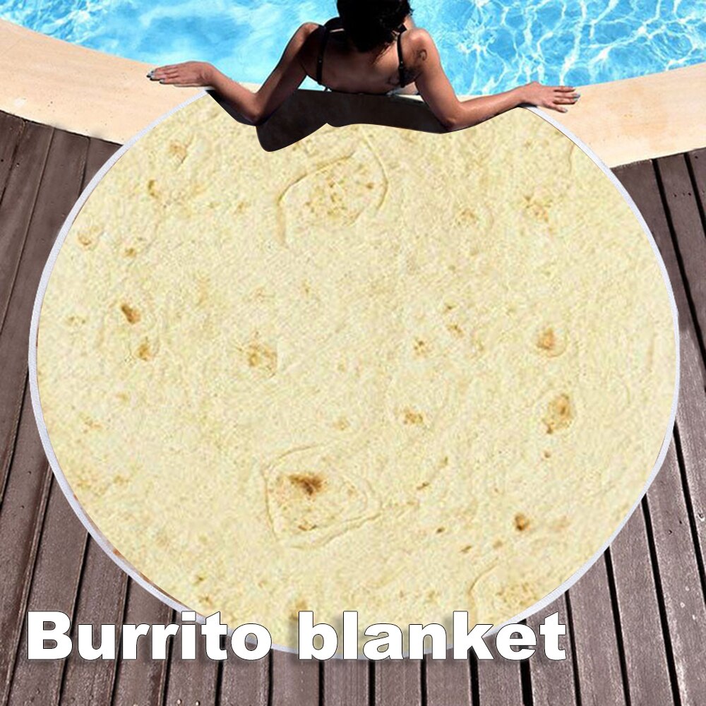 Flannel manta burrito tæpper rund form flyvemaskine kaste koral fleece tortilla nap wrap tæpper super blød varm