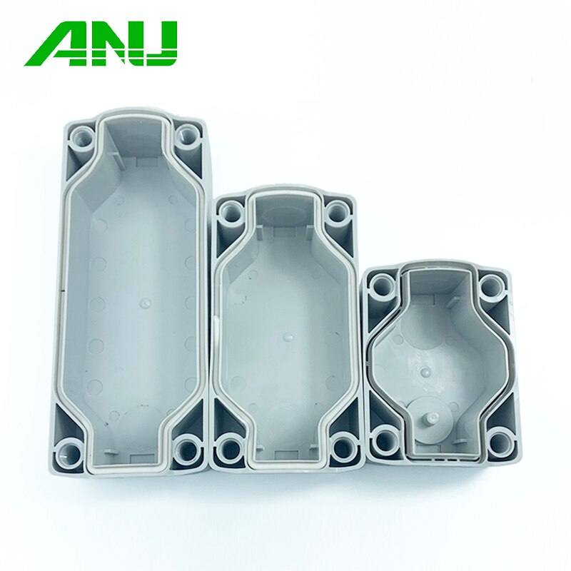 Waterproof Push Button Switch Box Suit For Emergency Stop Indicator Yellow/Gray IP66 PC+ABS 2 Hole Control Box