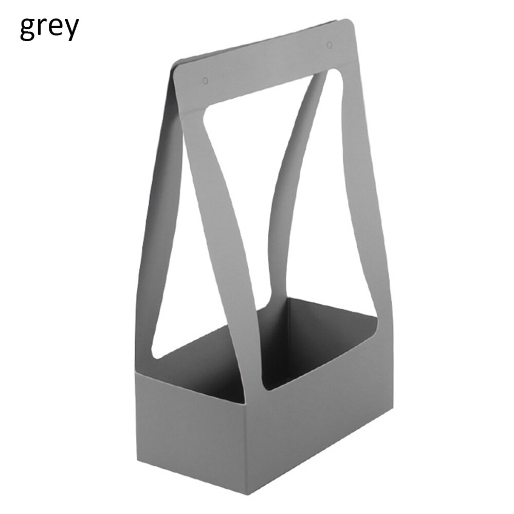 5 pièces présente boîte Bouquet papier pliable boîte à fleurs pour salon boîte de mariage emballage fête Festival boîte à fleurs: gray