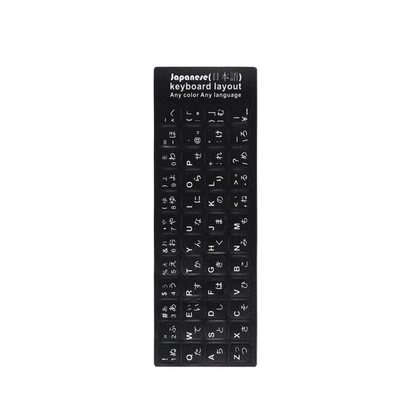 Udskiftningsklistermærke med tastaturbogstaver engelsk/russisk/koreansk/spansk/italiensk/sprog til computer bærbar notesbog desktop