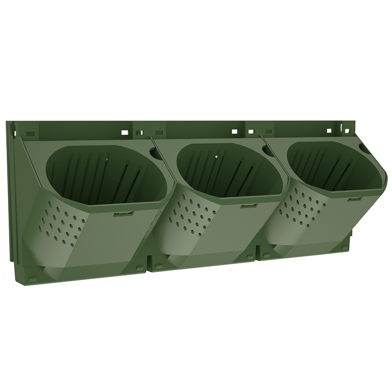 Outdoor Three-dimensional Vertical Greening Plant Pot Wall Flowerpot Container Stacked Wall-mounted Planting Box Flower Trough