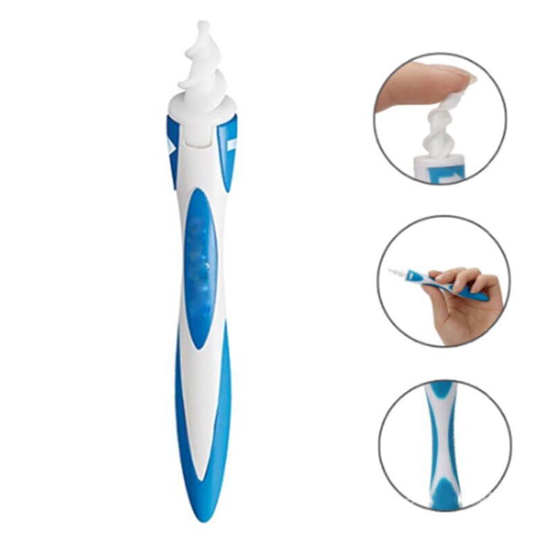 Electric Cordless Ear Care Safe Vibration Painless Ear Cleaner Remover Spiral Ear-Cleaning Device Dig Wax Ear Pick Skin Care