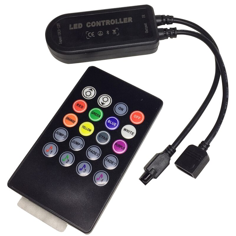 Rgb Led Controller App Bluetooth Rgb Muziek Controller Voor Led Strip Licht 5050 4 Pin Rgb Controller 12V-24V: Default Title