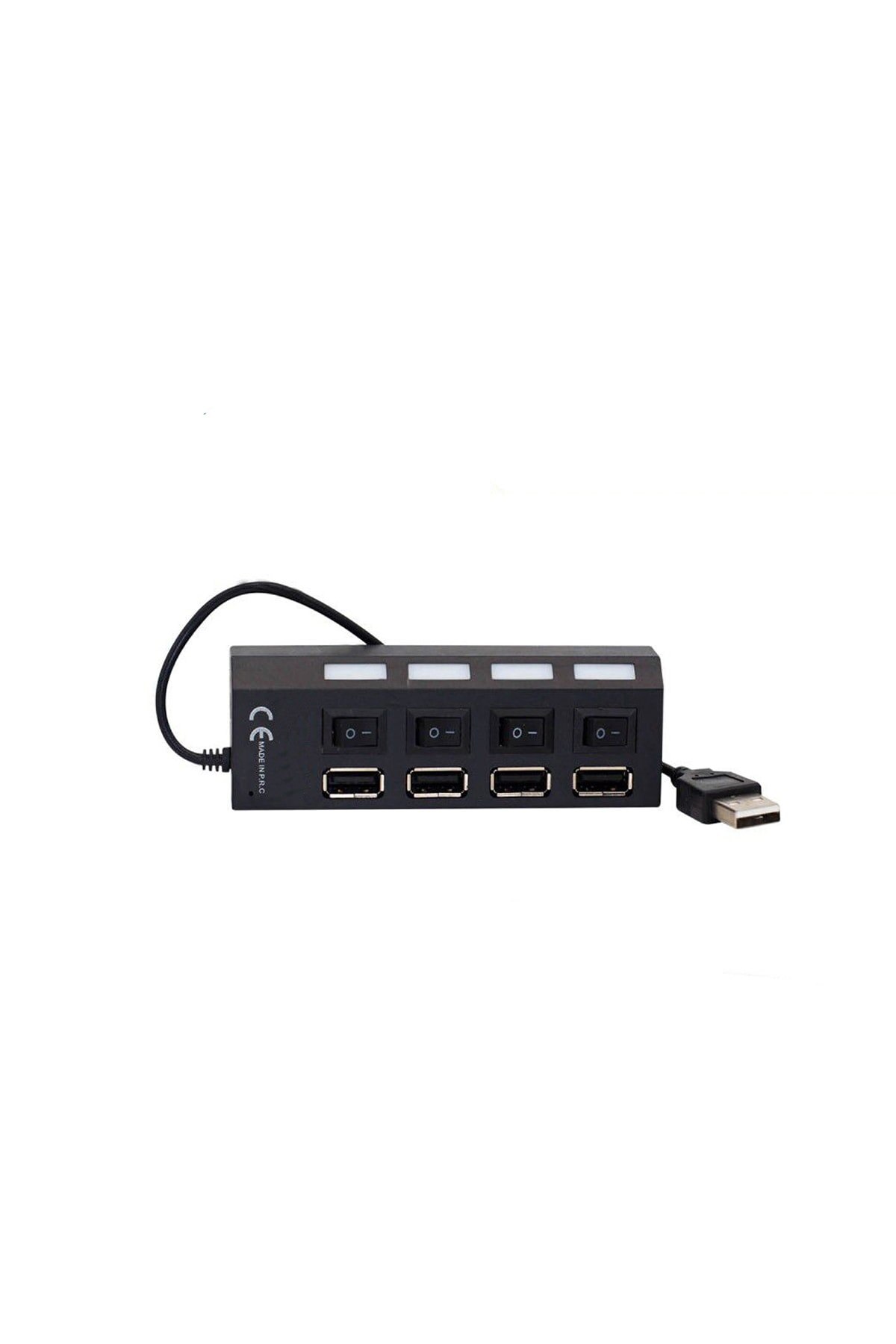 4 Port Input Usb Hub Met Schakelaar Beschermd 2.0 Multiplexer Usb-aansluiting Computer Technologie Toetsenbord Muis Laadstation