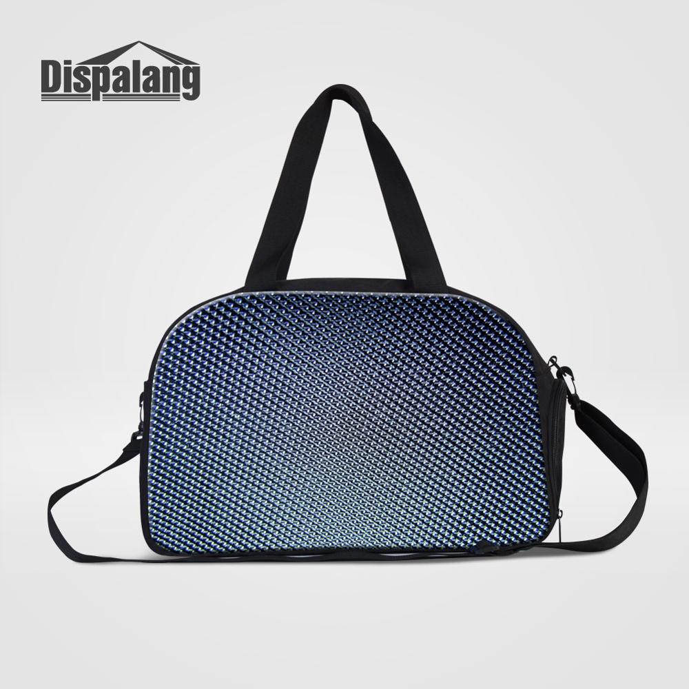 Dispalang Viaggio Duffle Borse A Righe Stella Stampa Sacchetto Dei Bagagli di Viaggio di Grande Capacità Sacchetto di Spalla Delle Donne Borse Da Viaggio Unisex: Oro