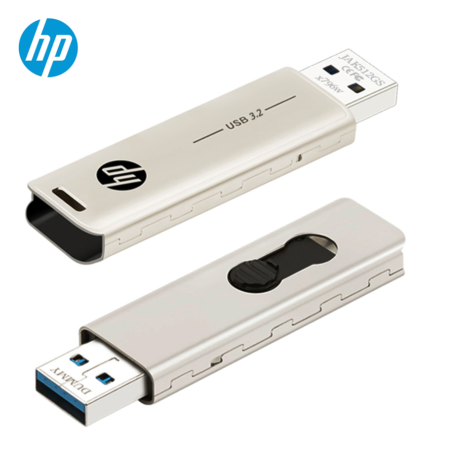 HP USB-Blitz-Laufwerk 3. 0 32GB 64GB Hoch geschwindigkeit Stöcke externer Speicher Metall Kuli Antrieb kreative Persönlichkeit Auto Musik