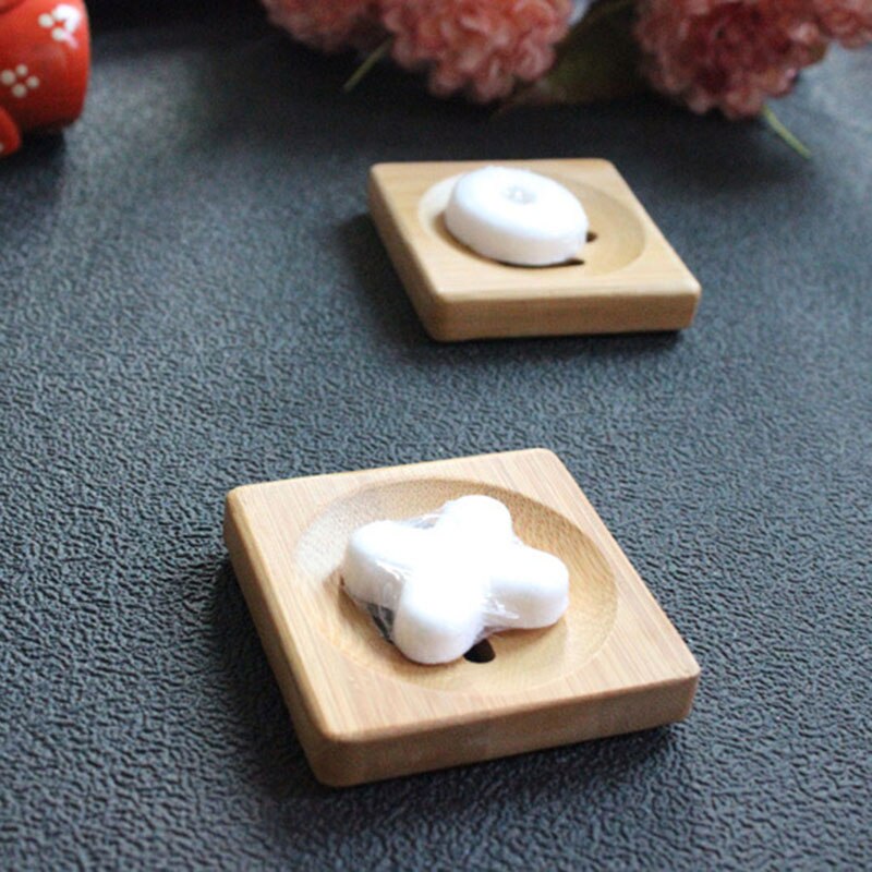 Mydelniczka drewniana dwuwarstwowa akcesoria łazienkowe tacka na mydło bambusowa odporna na pleśń odpływ sanitarny mydelniczka przechowywanie skrzynka kieszonkowe dzieci