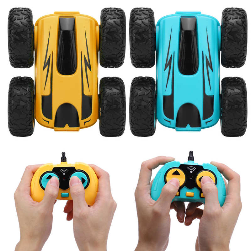 Mini Rc Stunt Auto 2.4G Hoge Snelheid Dubbelzijdig 360 Graden Draaien Wireless Rc Auto Vier-Wiel drive Afstandsbediening Speelgoed