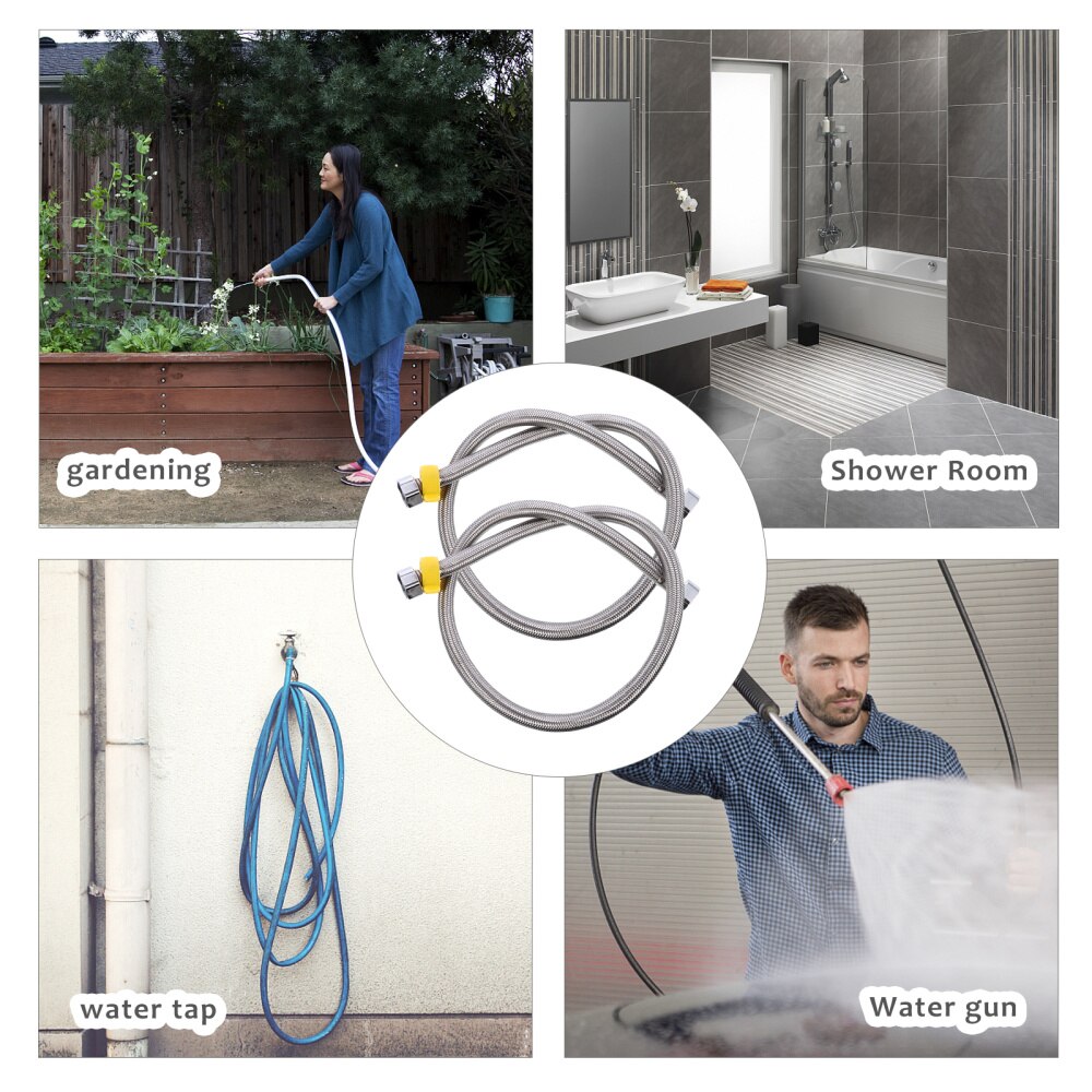 3Pcs Badkamer Baden Aansluiting Buis Spuit Slang Douche Supply Voor Thuis