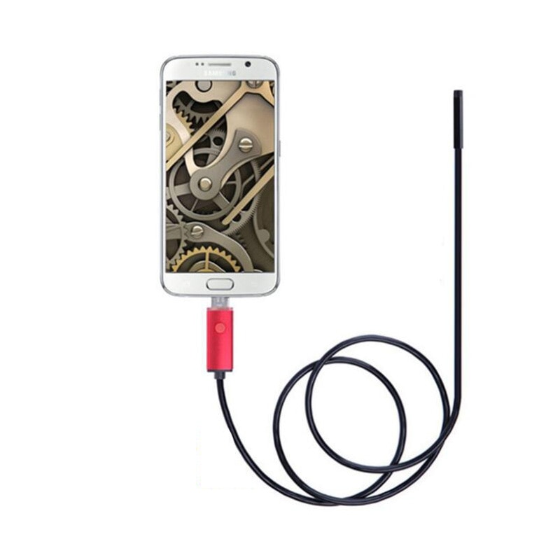 5.5mm Endoscoop Camera 2 In 1 USB Snake Industriële Endoscoop Harde Kabel Endoscoop Auto Detection Camera Voor Android PC