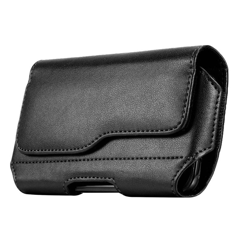 Horizontale Lederen Riem Case Holster Pouch Sleeve Telefoon Houder Voor Mannen Reizen Outdoor