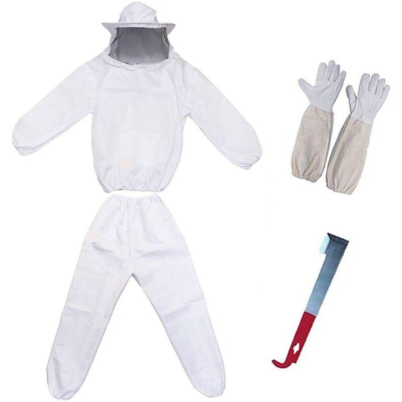 XXL Imkeranzug Unisex Mit Schleier Und Lederhandschuhen – Atmungsaktiv & Sicher Für Hobby Und Profi