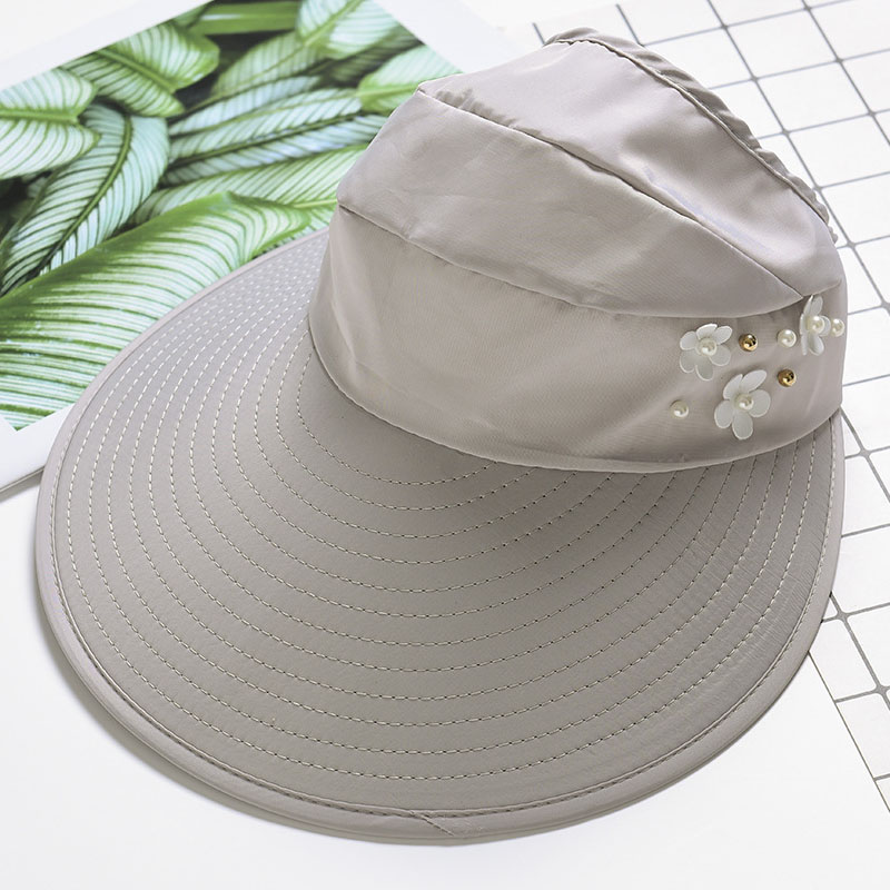Kvinder dame solhat strand hat uv beskyttelse anti-uv visir foldbar hætte til udendørs  b2 cshop