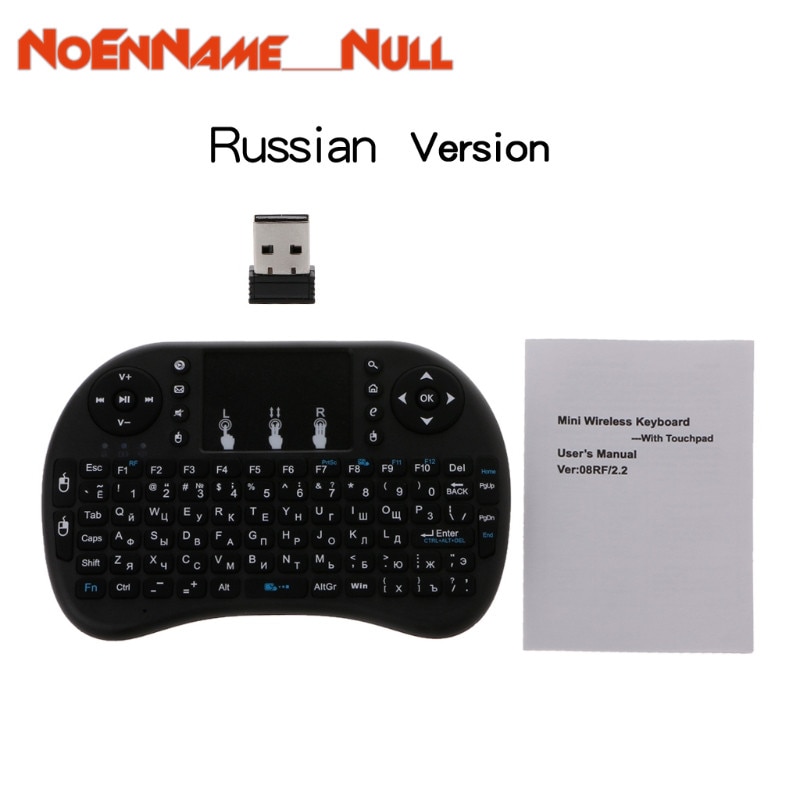 Russisch/Frans/Arabisch/Spaans I8 2.4Ghz Wireless Keyboard Air Mouse Touchpad Voor Android Tv Box Pc