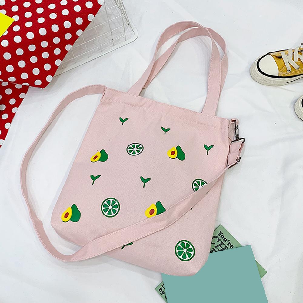 Kvinnor canvas casual axel crossbody väska kvinnlig enkel stor kapacitet dam messenger handväska