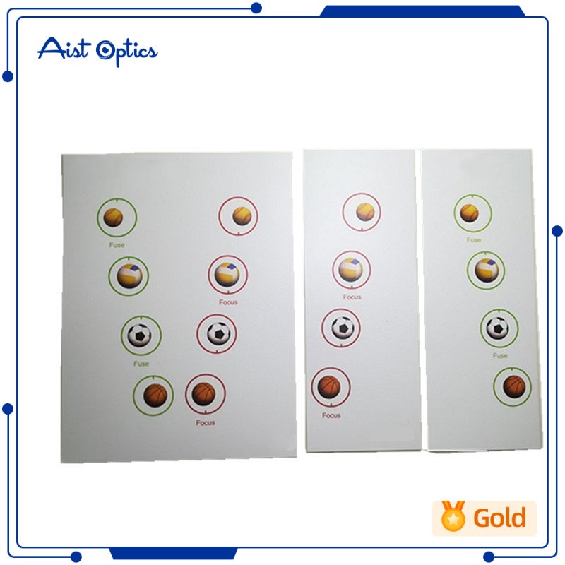 3Pcs Visual Vision All Sports Fixation Cards Training Card Fusional Convergence Divergence Amblyopia Strabismus