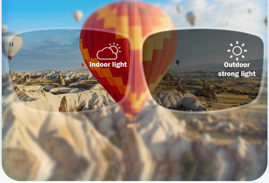 a pair Aspherical Photochromic lens 1.56 1.61 1.67 index