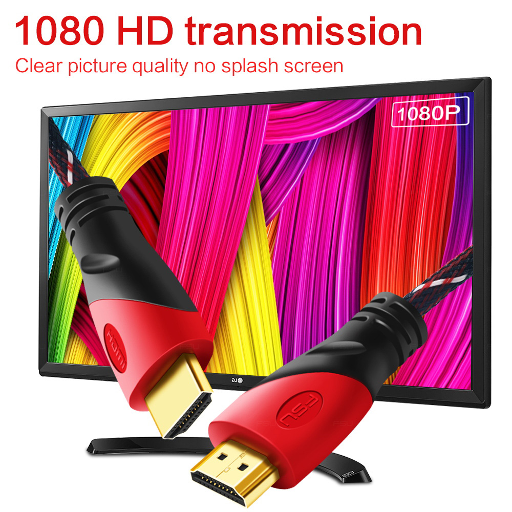 High speed HDMI Cable 1080P 3D Gold Plated male to male for PS4 Xbox Projector LCD Apple TV Laptop 1M 2M 3M 5M 8M HDMI to HDMI