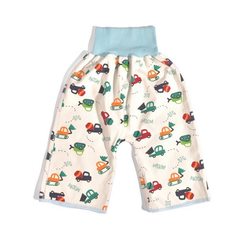 washable prevent bed wetting pure cotton high waist diaper pants prevent leakage of urine learning traning pants: 1