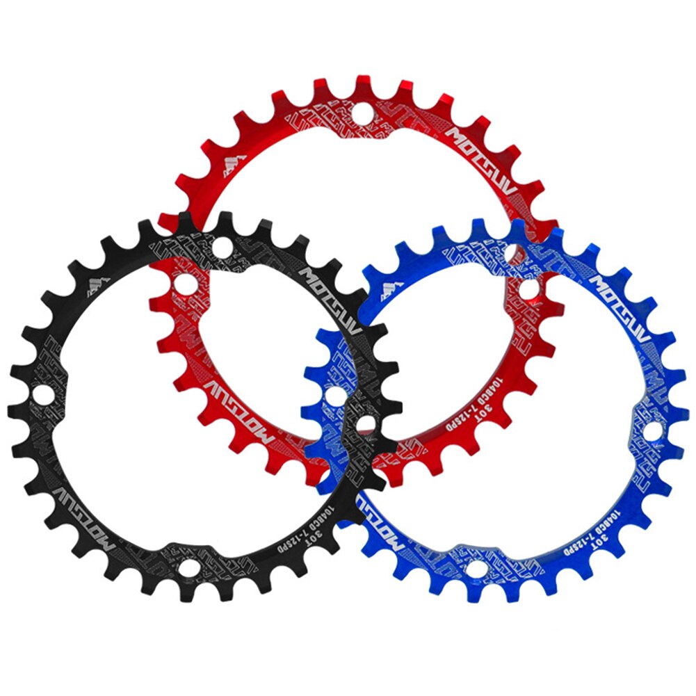 104BCD Chainring Round Mountain MTB Bike Chainring Aluminum Alloy Ring Sprocket Chainwheel 30T Tooth Single Disc Crank Parts