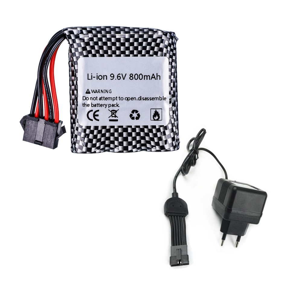 9,6 V 800mAh Li-Ion Akku Für 9115 9116 S911 S912 hoch Energie RC Lkw RC Auto 9,6 v batterie 16500 6P-SM stecker: Weiß