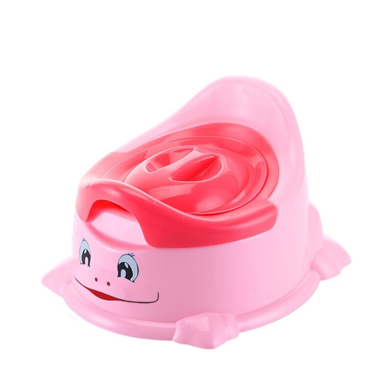 1 Pc augmenter la taille mignon bébé pot toilette chaise de formation avec couvercle de rangement amovible facile à nettoyer: Rose