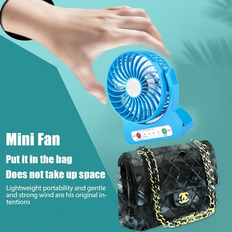 Portable Mini Handheld Fan Portable recargable USB Desk Pocket Mini Fan Handheld Air Cooler Outdoor Office Fan Summer