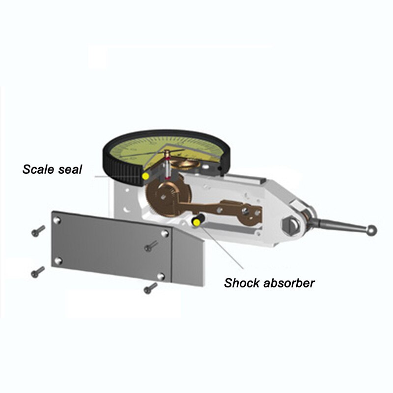 Measuring Instrument Magnetic Dial Indicator Test Indicator Accuracy 0.01mm Dial Indicator Shockproof Precision Indicator