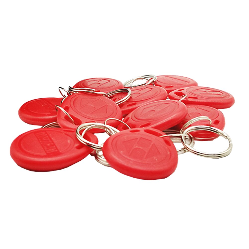 Rfid 125khz TK4100 Proximity EM Keychain Keyfobs Door Access Control Card: Red Color