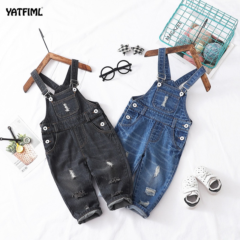 YATFIML Herfst Jongens Denim Broek Baby Denim Overalls Jumpsuits Voor Peuter Zuigeling Kinderen Bib Broek Kinderen Kleding Longs Jeans