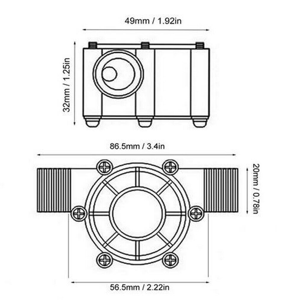 10W Micro Hydroelectric Generator Water Turbine DIY LED Power DC 5V 12V 80V