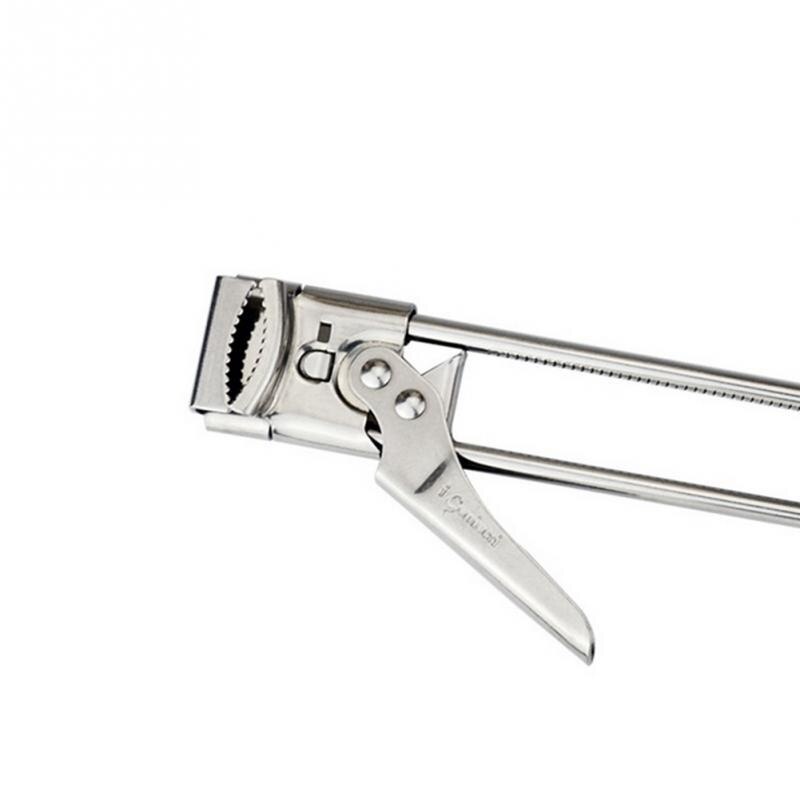 Profissional portátil ajustável manual de aço inoxidável jar tampa abridor garra abridor lata suprimentos cozinha acessórios