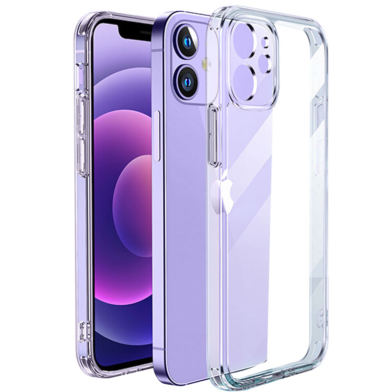 Nouvelle Coque transparente pour iPhone 12 11 13 14 15 Pro max 15 Plus, étui souple en TPU, housse de Protection pour iPhone 12 13 mini