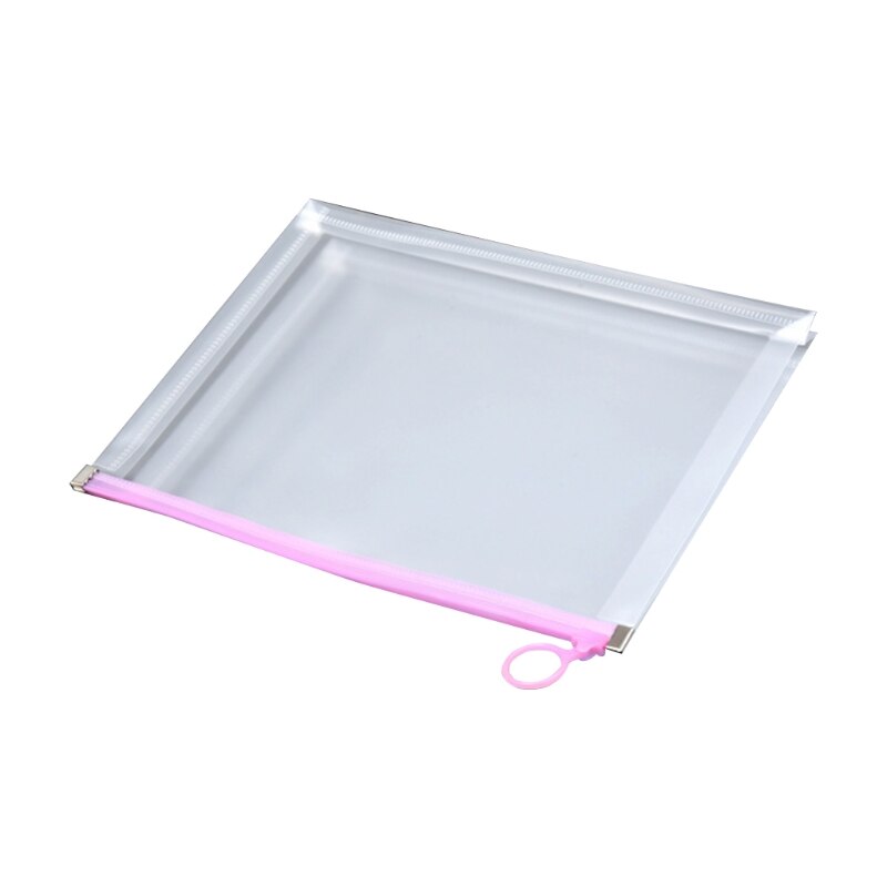 Multifunctional Transparent A4 A5 File Folder Document Bag Organizer Waterproof Q1JC