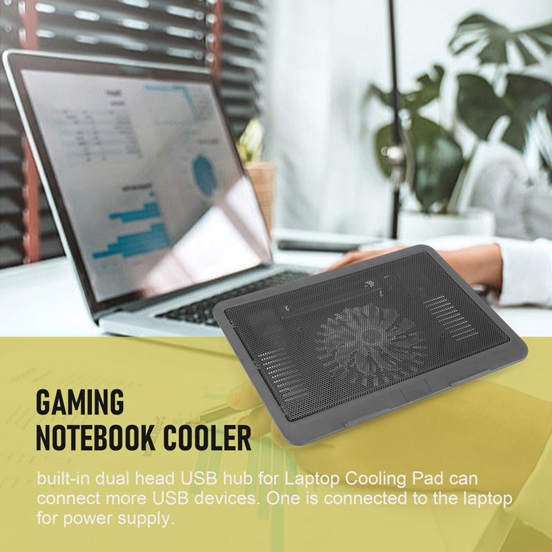 Laptop Cooler Base Cooling Radiator Fan Cooler Stand Notebook Support USB Port Laptop Accessories Air Extracting Cooling Holder