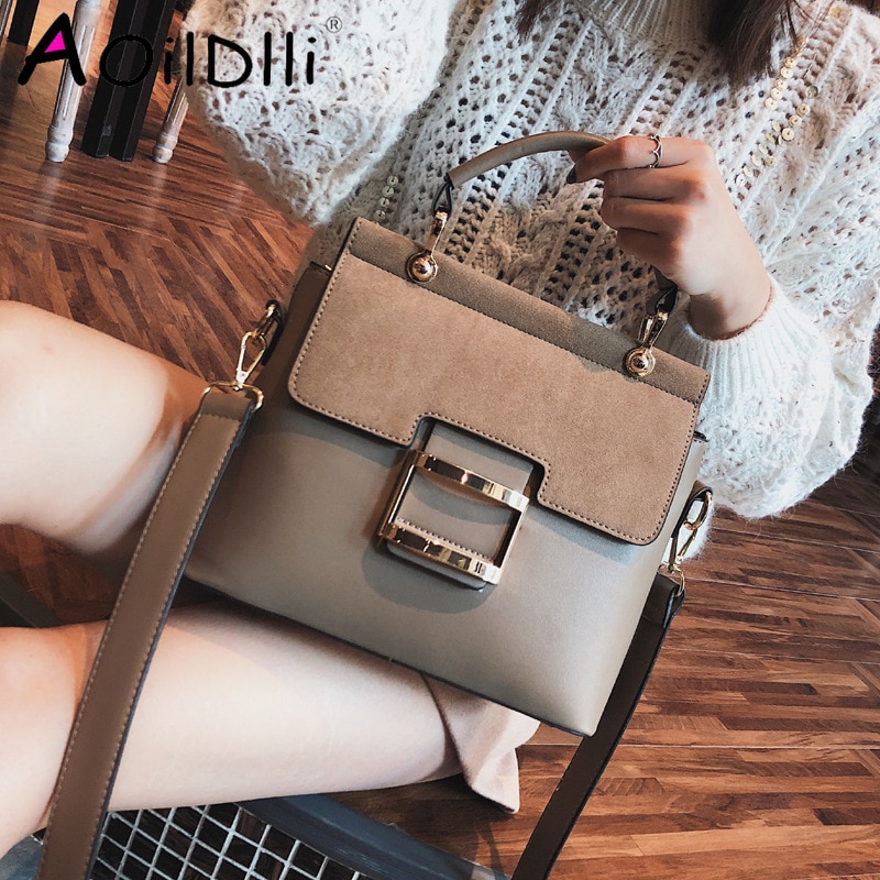 Bolsa feminina transversal couro pu, bolsa feminina de ombro marca famosa primavera
