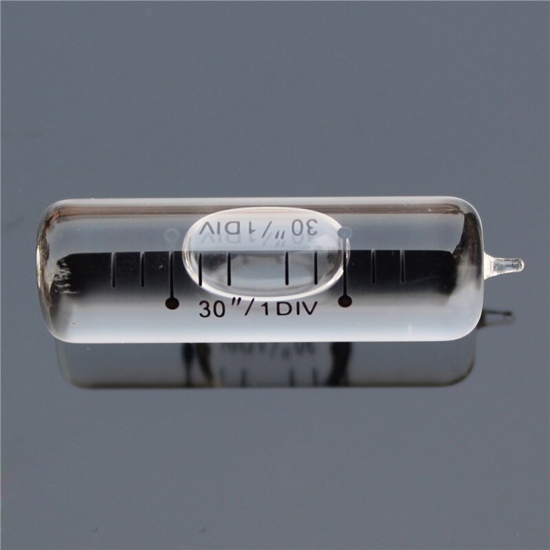 Högprecisionsglasrör horisontell bubbla totalstation teodolittillbehör vattenpass zbubbla diameter 10mm: 10 x 35(0.15)