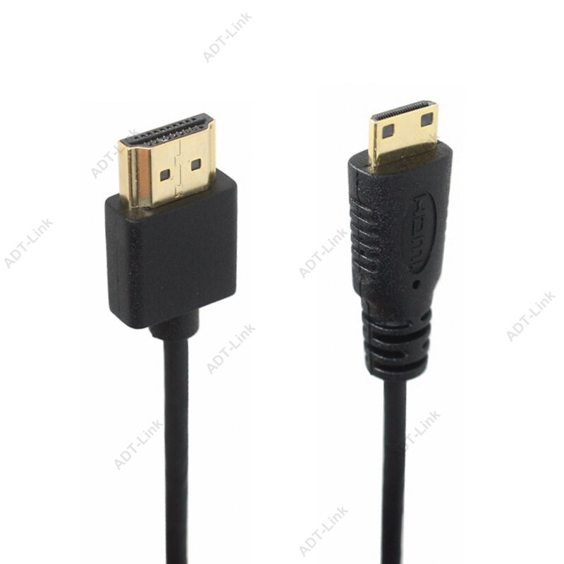 Od 3.0mm superzachte dunne micro hdmi male naar hdmi & mini hdmi male kabel 2k 4k hd @ 60hz lichtgewicht draagbaar: Mini-hdmi / 0.3m