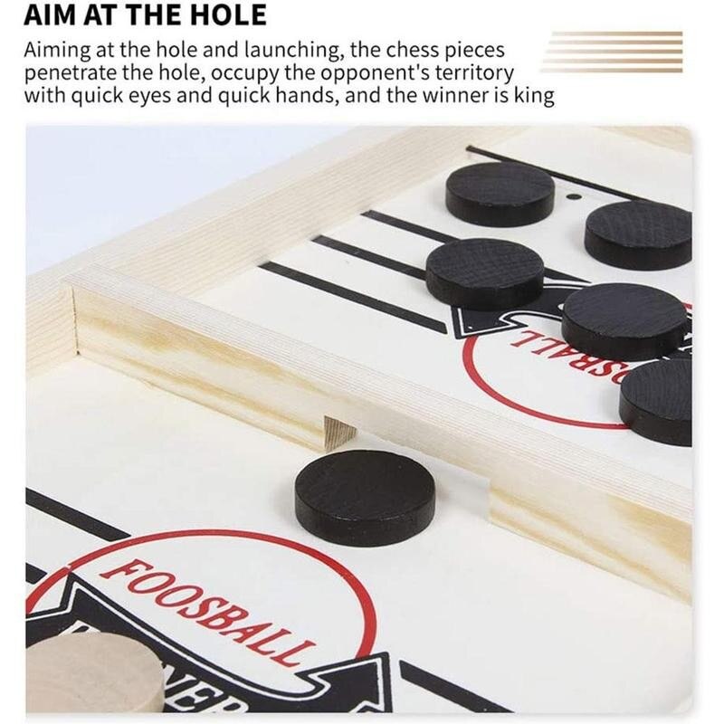 Desktop schaakspel ouder-kind interactief schaakspel voor kinderen speelgoed 5 tafelvoetbalspel snel hockey bord puck spel  f4