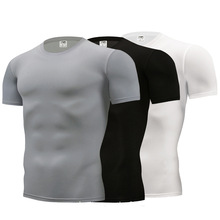 Sommar t-shirt för män utomhussporter enfärgade kortärmade t-shirts som andas snabbtorkande vandring camping cykling t-shirts
