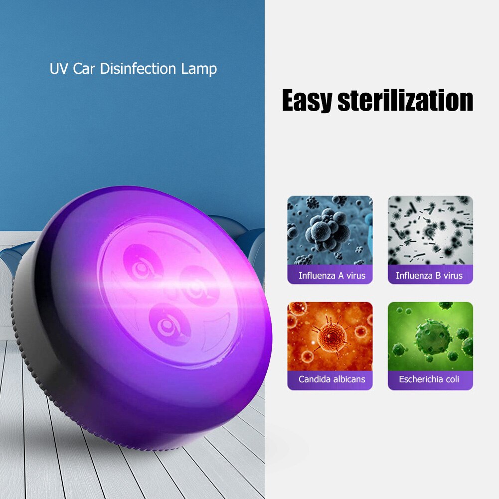 Portable Mini UV LED Sterilization Light UV Germicidal Lamp Household Ultraviolet Disinfection Lamp Ultraviolet Sterilizer