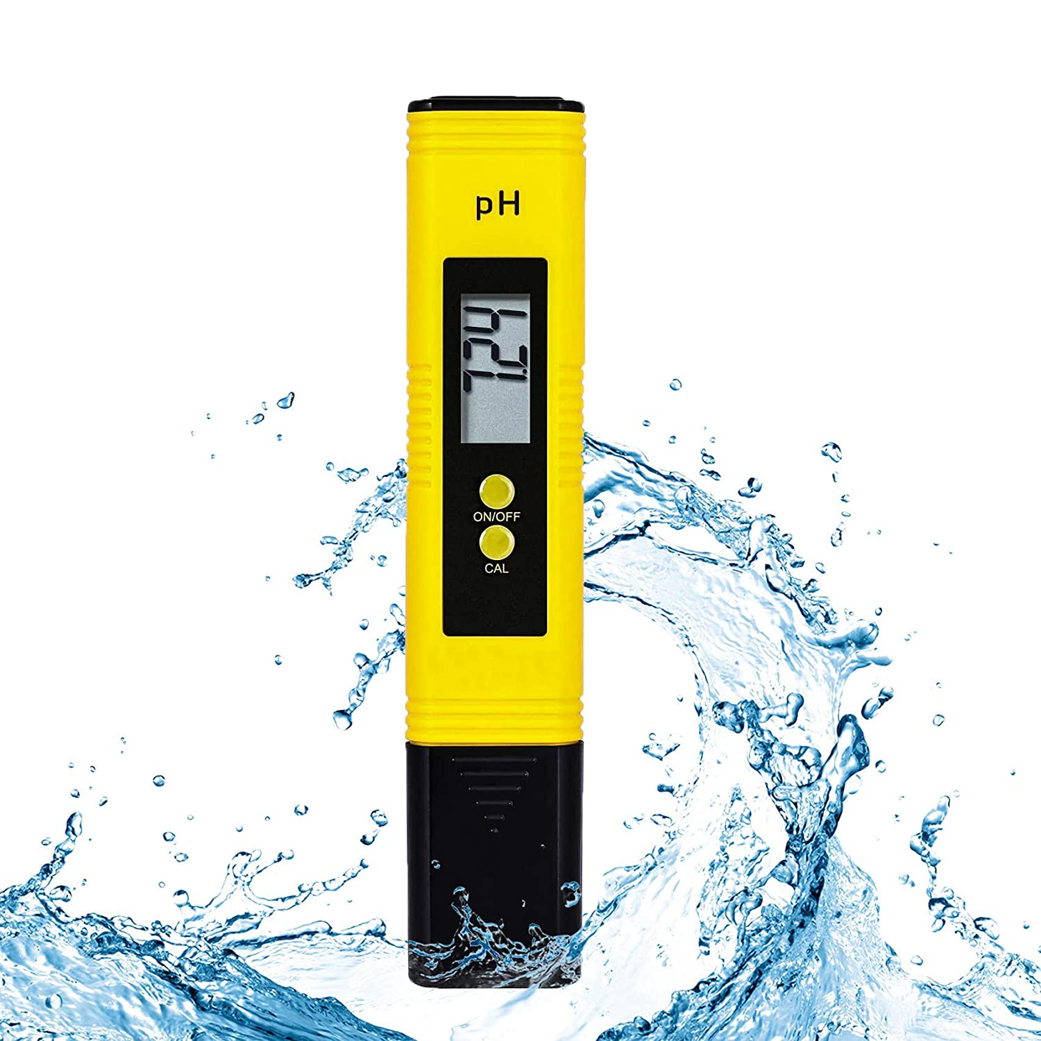 Digital pH Meter for Liquid. High Accuracy 0.01. Water Tester with Temperature Sensor ATC, Electronic Auto Calibration