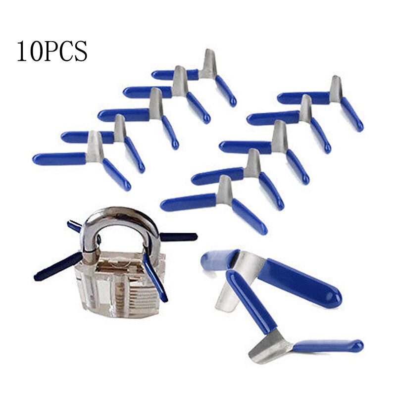 10pcs Padlock Shim Picks Set Lock Pick Accessories Set Tools Locksmith Tools Lock Home Tools