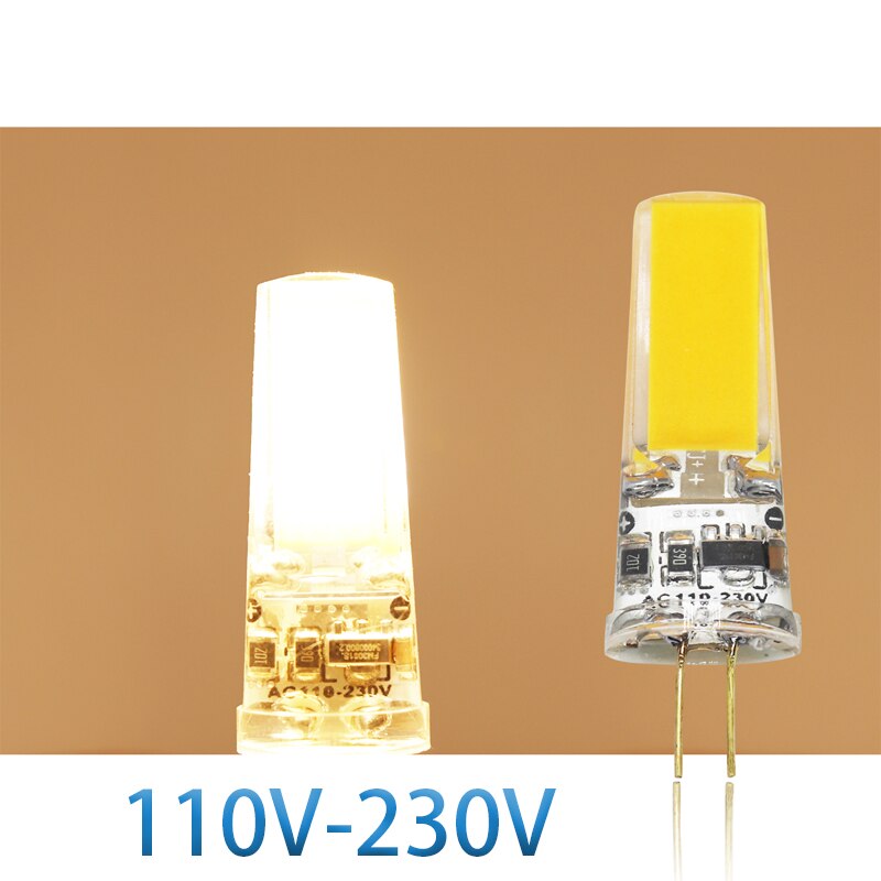 Dimmbare Kolben LED G4 2W 5W Glühbirne AC/DC 12V 220V LED Lampen Scheinwerfer kronleuchter Ersetzen gleichwertig 50W Halogenlampen: 110-230V warm Weiß / 2 Watt