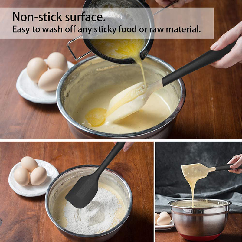 Utensil Set Silicone Spatula Set Non-Stick Cookware Cover Rubber Spatula Heat Resistant Tasks Seamless Kitchen Tools Home