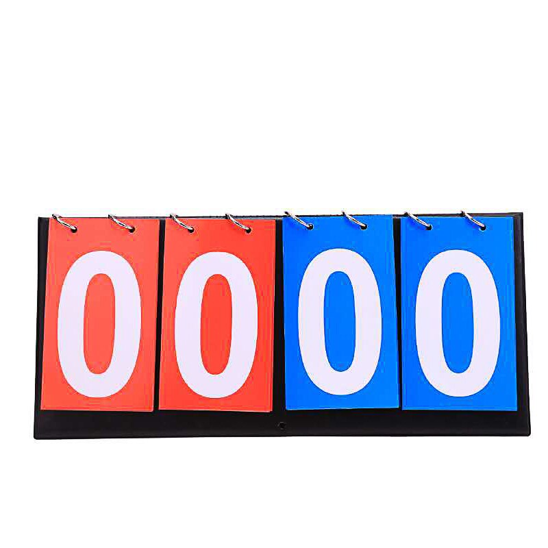 Portable basketball ball scoreboard football scoring board Metal frame balon de basketball accessories training clipboard: Four digits