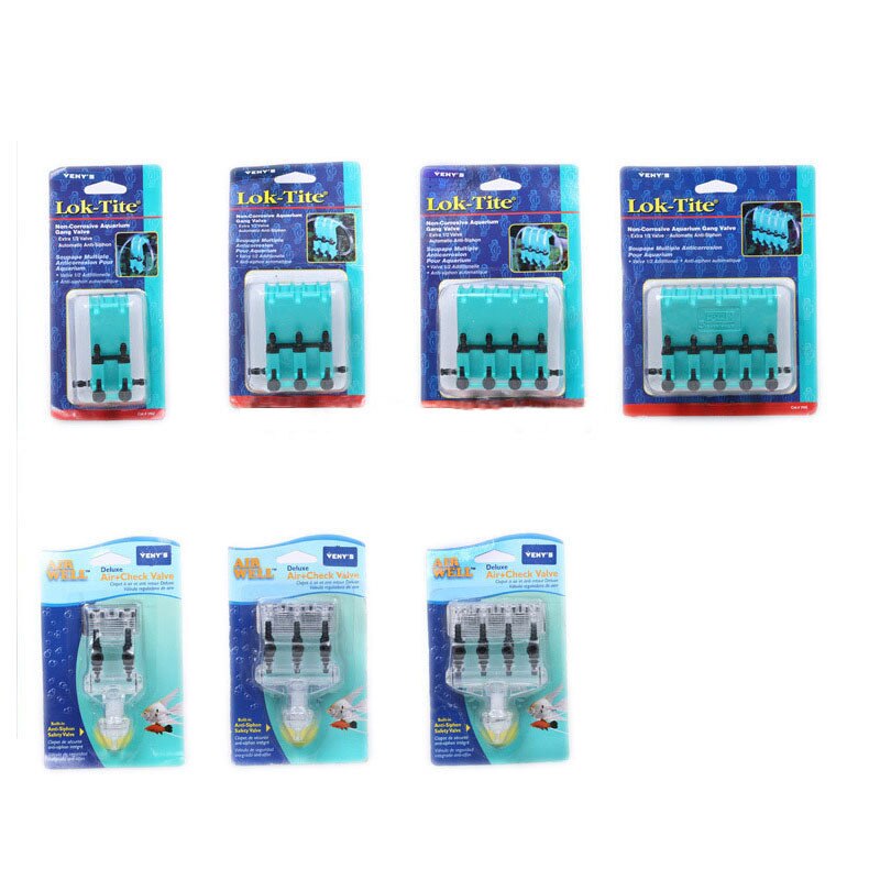 2/3/4/5 Way Aquarium Air Flow Control Split Valve Non-return Check Valve Fish Tank Diverter Splitter Air Pump Accessories