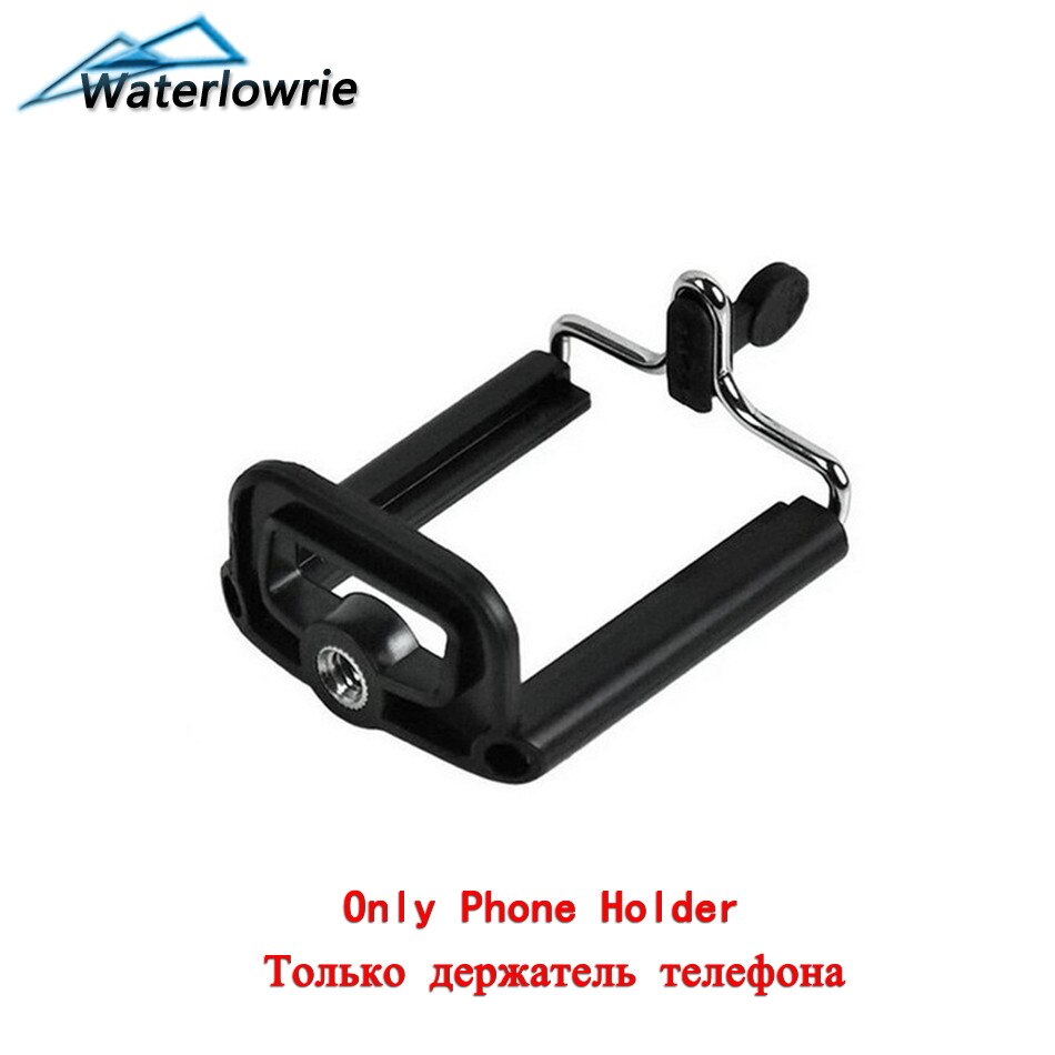 Trípode de cámara portátil Waterlowrie, Mini soporte de teléfono móvil para Yi Gopro SJCAM y Samsung Xiaomi Huawei, accesorios de teléfono: Phone Clip